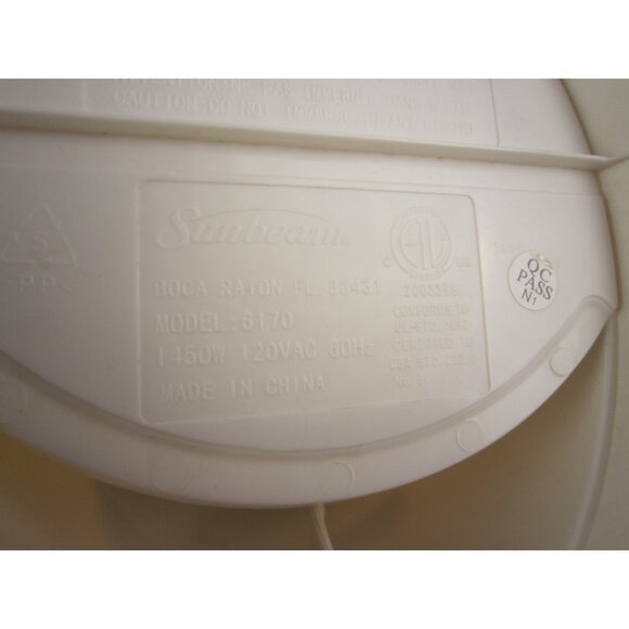 Sunbeam Hot Shot Water Dispenser Model 6170 White - Used - Tested - Works - Picture 7 of 10